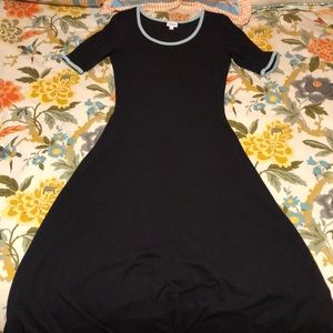 Black and Mint Ana Dress